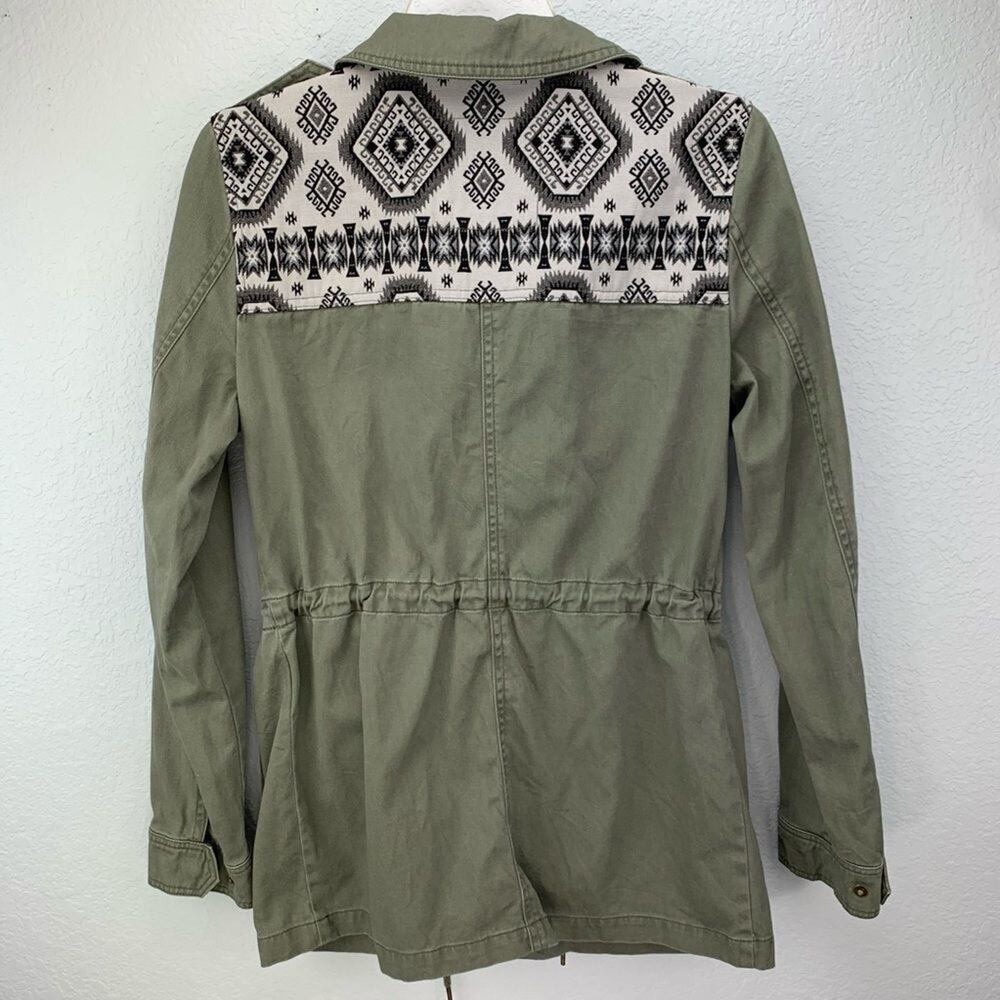 Levi’s Aztec Olive Green Jacket Women’s XS - Picture 2 of 6